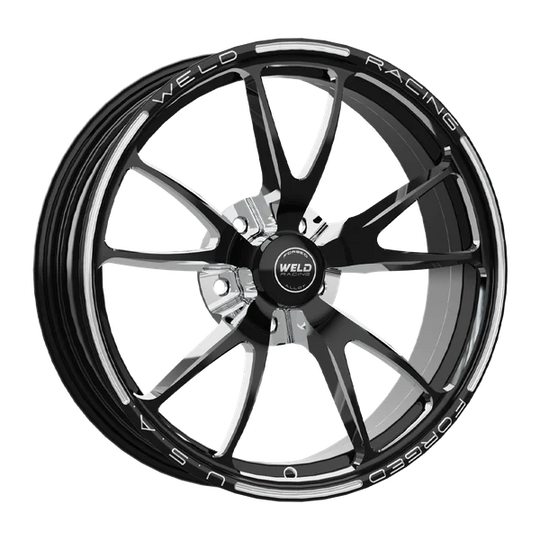82C-1806245-B - Weld Racing Full Throttle Frontrunner 18X6 5X115 ET -20mm Gloss Black Milled - Weld Racing Wheels Canada