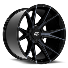 Load image into Gallery viewer, GT1513221012186 - GT Offroad Fusion 22X10 5X127 / 5X139.7 ET -18mm Gloss Black Titanium Face - GT Offroad Wheels Canada