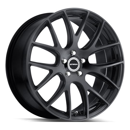 S44051440GB - Strada S44 Fuso 20X8.5 5x114.3 40mm All Gloss Black - Strada Wheels Canada