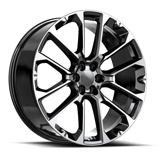 G40-2295031BM - O.E. Revolution G-40 22X9 6X139.7 31mm Gloss Black & Machined - O.E. Revolution Wheels Canada