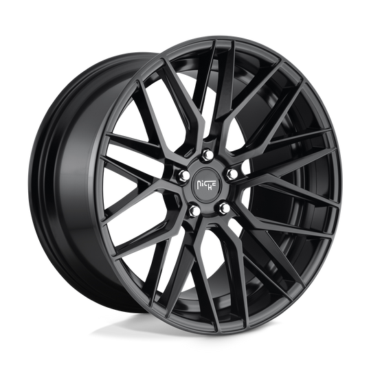 M1901995F8+48 - Niche M190 Gamma 19X9.5 5X112  48mm Matte Black - Niche Wheels Canada