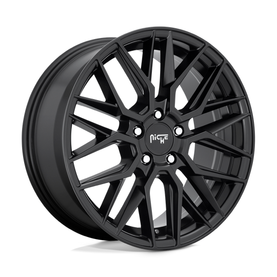 M1901880F8+42 - Niche M190 Gamma 18X8 5X112  42mm Matte Black - Niche Wheels Canada