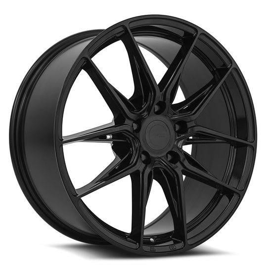 GF1319855xx20BK-51225 - MRR GF13 19X8.5 5X112 25MM Black - MRR Wheels Canada