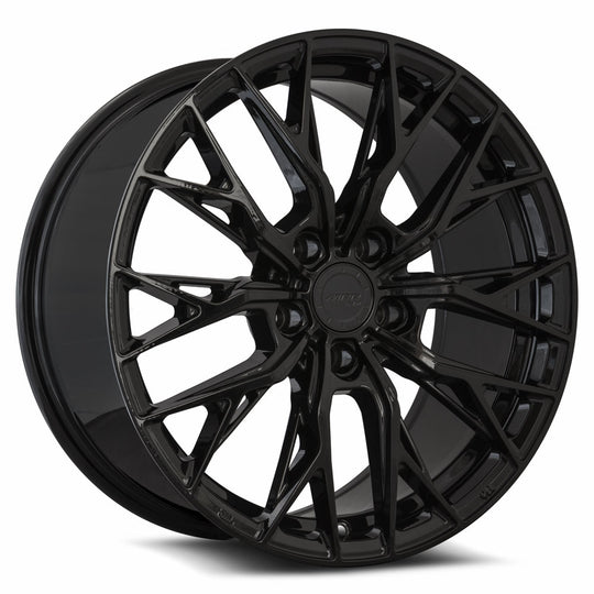GF0519855xx20BK-51235 - MRR GF5 19X8.5 5X112 35MM Black - MRR Wheels Canada