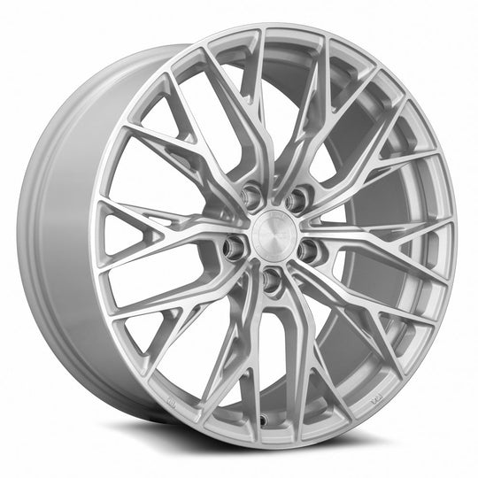 GF0520905xx20S-52020 - MRR GF5 20X9 5X120 20MM Silver Machine Face - MRR Wheels Canada