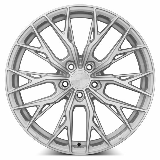 GF0520905xx20S-52020 - MRR GF5 20X9 5X120 20MM Silver Machine Face - MRR Wheels Canada