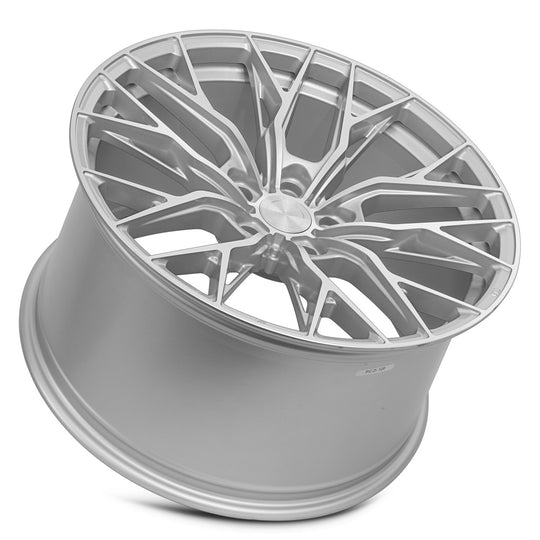 GF0520A05xx20S-51420 - MRR GF5 20X10 5X114.3 20MM Silver Machine Face - MRR Wheels Canada