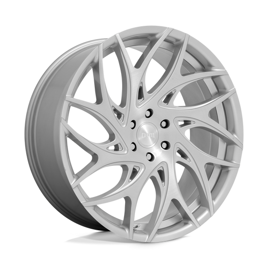 S261240084+25 - DUB S261 G.O.A.T. 24X10 6X139.7  25mm Silver Brushed Face - DUB Wheels Canada
