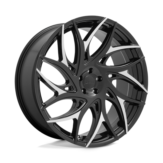 S259229075+35 - DUB S259 G.O.A.T. 22X9 5X127  35mm Gloss Black With Machined Spokes - DUB Wheels Canada