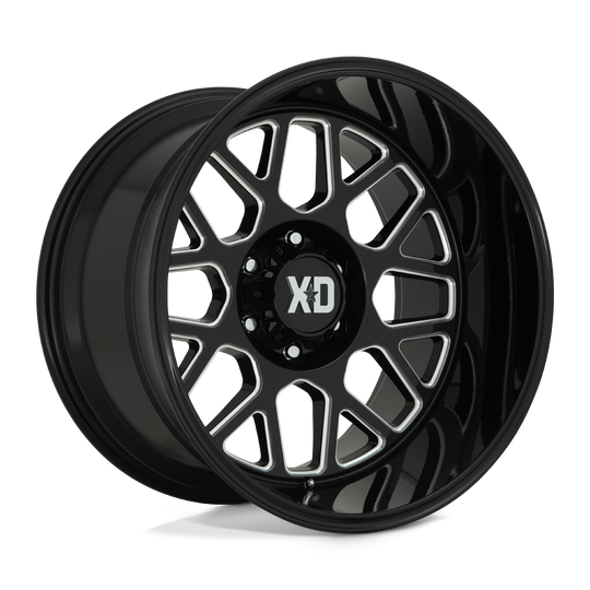 XD84921068318N - XD849 Grenade 20X10 6X139.7 -18 mm Gloss Black Milled - XD Wheels Canada