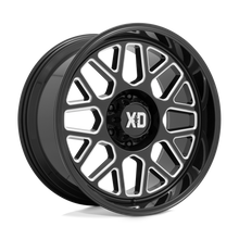 Load image into Gallery viewer, XD84922063318N - XD849 Grenade 22X10 6X135 -18 mm Gloss Black Milled - XD Wheels Canada