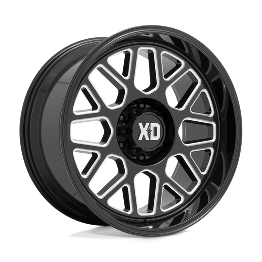 XD84922063318N - XD849 Grenade 22X10 6X135 -18 mm Gloss Black Milled - XD Wheels Canada