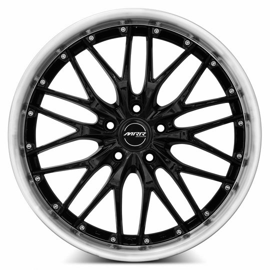 GT0118855xx20BK-51235 - MRR GT1 18X8.5 5X112 35MM Black Machine Lip - MRR Wheels Canada