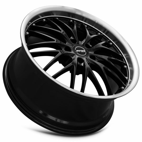 GT0119855xx20BK-51435 - MRR GT1 19X8.5 5X114.3 35MM Black Machine Lip - MRR Wheels Canada