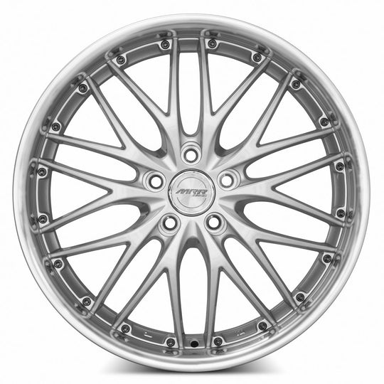GT0119855xx20HS-51435 - MRR GT1 19X8.5 5X114.3 35MM Hyper Silver Machine Lip - MRR Wheels Canada