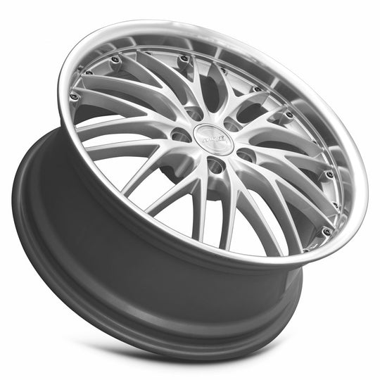 GT0118855xx20HS-50835 - MRR GT1 18X8.5 5X108 35MM Hyper Silver Machine Lip - MRR Wheels Canada