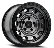 Charger l'image dans la galerie, A112179084P00005 - Arena Gunner 17X9 6X139.7 0mm Satin Gun Metal Center Satin Black Lip - Arena Wheels Canada
