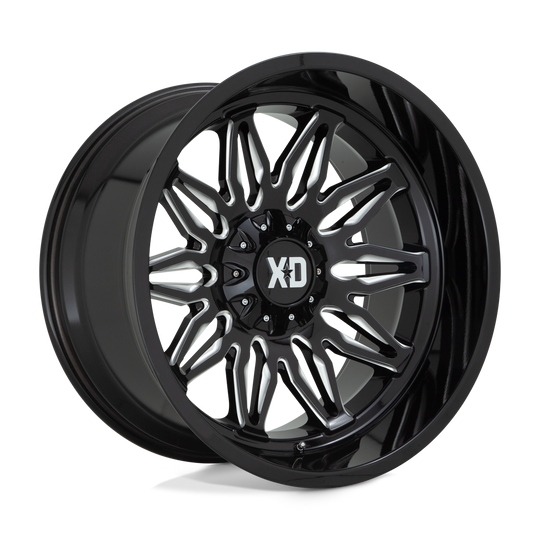 XD85921067318N - XD859 Gunner 20X10 6X135 6X139.7 -18 mm Gloss Black Milled - XD Wheels Canada