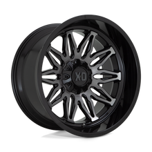 Charger l'image dans la galerie, XD85922067418N - XD XD859 Gunner 22X10 6X139.7 / 6X135 -18mm Gloss Black Machined With Gray Tint - XD Wheels Canada