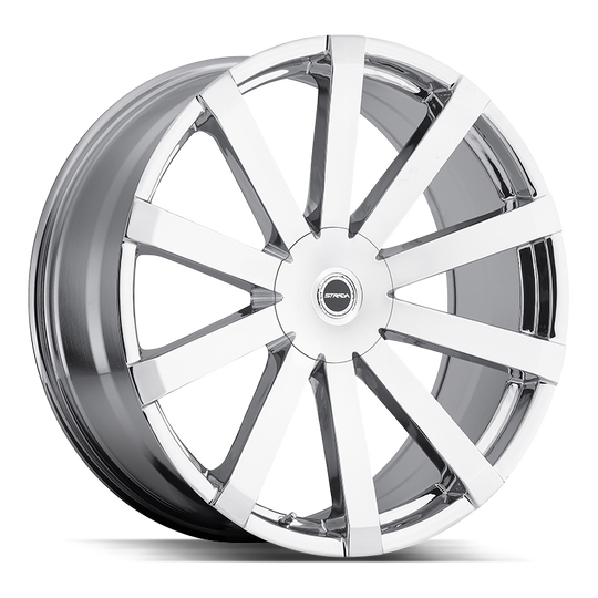 S50460730 - Strada S50 Gabbia 24X10 6X139.7 / 6X135 30mm Chrome - Strada S50 Wheels Canada