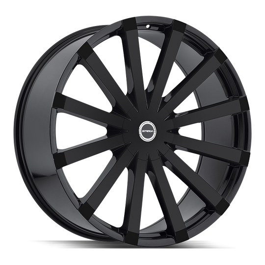 S50260730DGB - Strada S50 Gabbia 22X9.5 6X135 / 6X139.7 30mm Gloss Black - Strada S50 Wheels Canada