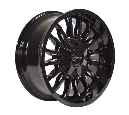 ENT808AD-2090TU-12 - Enthuze Gamma 20X9 6X139.7 / 6X135 -12mm Gloss Black Milled - Enthuze Wheels Canada