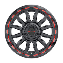 Charger l'image dans la galerie, W13800017475 - WELD Off-Road Gauntlet 20X10 8X170 -19mm Gloss Black Milled Red - WELD Off-Road Wheels Canada