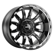 Charger l'image dans la galerie, W13800017475 - WELD Off-Road Gauntlet 20X10 8X170 -19mm Gloss Black Milled Red - WELD Off-Road Wheels Canada