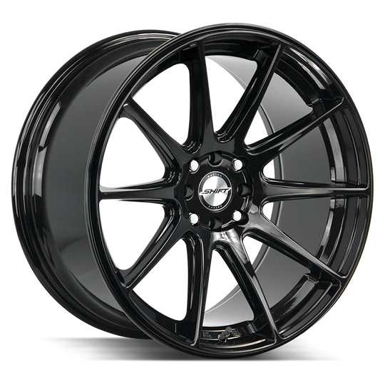 H34850030GB - Shift H34 Gear 18X9 5X100 / 5X114.3 30mm Gloss Black - Shift H34 Wheels Canada