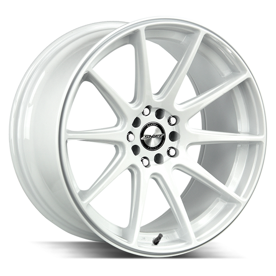 H34850030W - Shift H34 Gear 18X9 5X114.3 / 5X100 30mm White - Shift H34 Wheels Canada