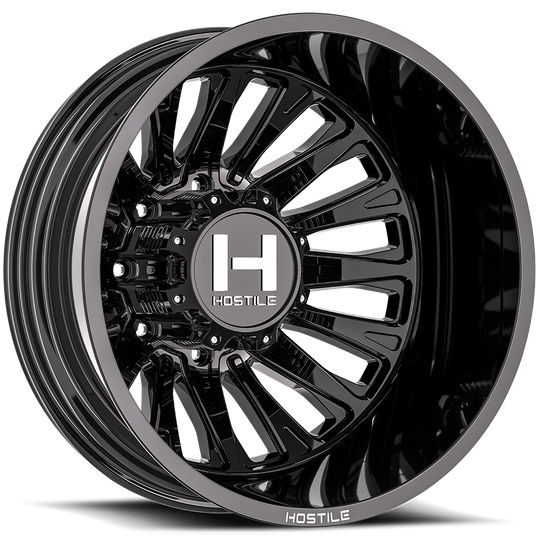 H404-20828210-201SA - Hostile Ghost 20X8.25 8x210 -201mm Asphalt - Hostile Wheels Canada