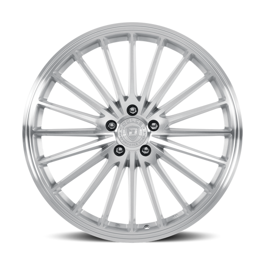 GHOST-28545GSF - Dolce Performance Ghost 20X8.5 5X120 ET 28mm Gloss Silver Machined Face - Dolce Performance Wheels Canada