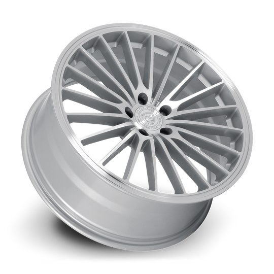 GHOST-98552GSF - Dolce Performance Ghost 19X8.5 5X112 ET 28mm Gloss Silver Machined Face - Dolce Performance Wheels Canada