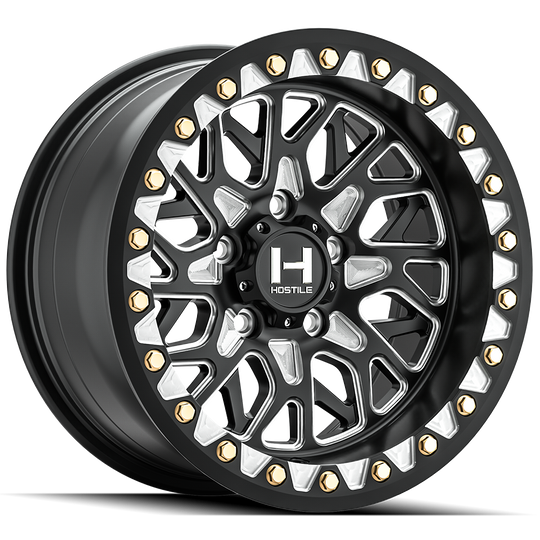 H333-1580413744M - Hostile UTV Ridgecrest 15X8 4X137 0mm Blade Cut Wheel - Hostile UTV Wheels Canada
