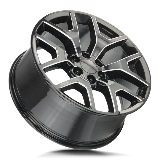 R150-463931GBML - Strada OE Replica R150 Gmc Sierra 24X10 6x139.7 31mm Gloss Black Milled - Strada OE Replica Wheels Canada