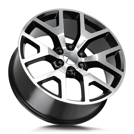 R150-263931GBM - Strada OE Replica R150 Gmc Sierra 22X9 6x139.7 31mm Gloss Black Machined - Strada OE Replica Wheels Canada
