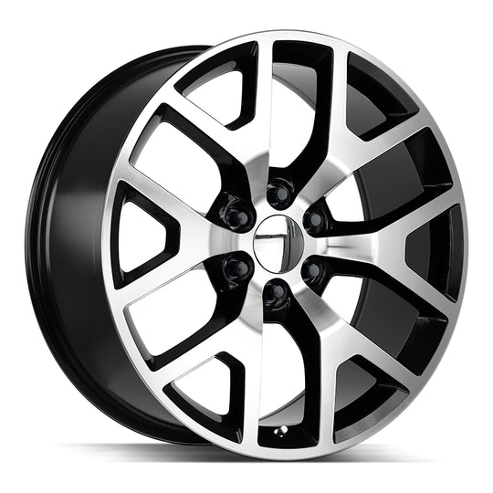 R150-263931GBM - Strada OE Replica R150 Gmc Sierra 22X9 6x139.7 31mm Gloss Black Machined - Strada OE Replica Wheels Canada