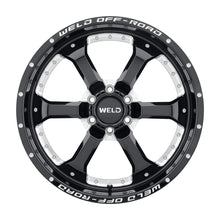 Load image into Gallery viewer, W12509089575 - WELD Off-Road Granada Six 20X9 6X135 +20mm Gloss Black Milled - WELD Off-Road Wheels Canada