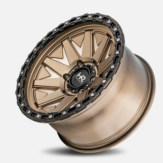 H106-179036112BR - Hardrock H106 17X9 6X135 -12mm Matte Bronze-Black - Hardrock Wheels Canada