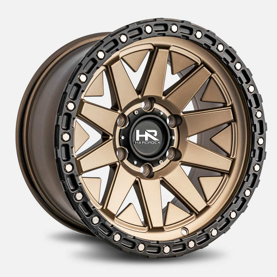 H106-179036001BR - Hardrock H106 17x9.0 6x135 ET 1MM Matte Bronze-Black - Hardrock Wheels Canada