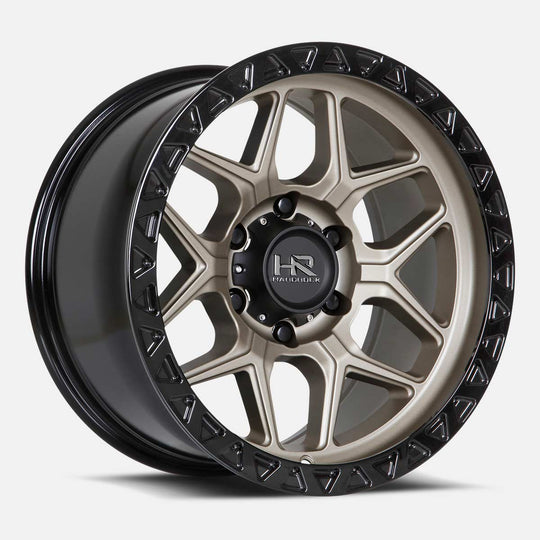 H107-201036119BR - Hardrock H107 20X10 6X135 -19mm Matte Bronze-Black  - Hardrock Wheels Canada