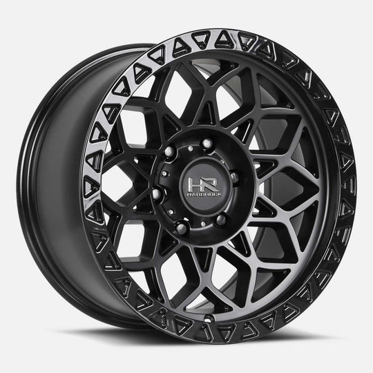 H108-179036112BB - Hardrock H108 17X9 6X135 -12mm Matte Black-Black  - Hardrock Wheels Canada