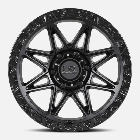 H109-201070119BB - Hardrock H109 20X10 8X170 -19mm Matte Black-Black  - Hardrock Wheels Canada