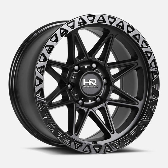 H109-201070119BB - Hardrock H109 20X10 8X170 -19mm Matte Black-Black  - Hardrock Wheels Canada