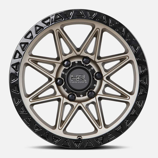 H109-201081119BR - Hardrock H109 20X10 8X165.1 -19mm Matte Bronze-Black  - Hardrock Wheels Canada