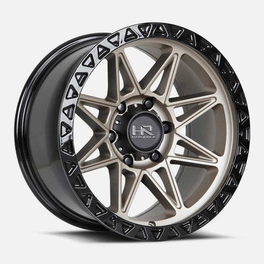 H109-201036119BR - Hardrock H109 20X10 6X135 -19mm Matte Bronze-Black  - Hardrock Wheels Canada