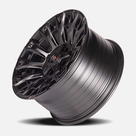 H110-179036112BB - Hardrock H110 17X9 6X135 -12mm Satin Black - Hardrock Wheels Canada