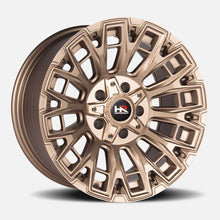 Charger l'image dans la galerie, H110-179073001BR - Hardrock H110 17X9 5X127 1mm Satin Bronze - Hardrock Wheels Canada
