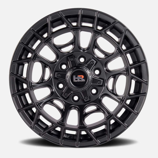 H111-201073119BB - Hardrock H111 20X10 5X127 -19mm Satin Black - Hardrock Wheels Canada