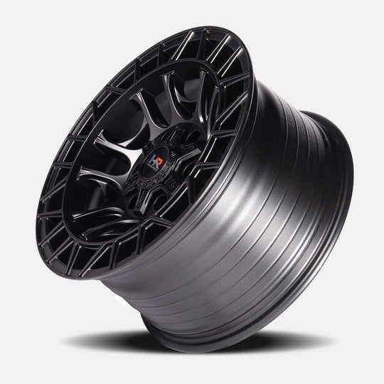 H111-201036119BB - Hardrock H111 20X10 6X135 -19mm Satin Black - Hardrock Wheels Canada